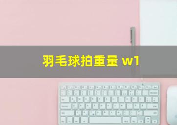 羽毛球拍重量 w1